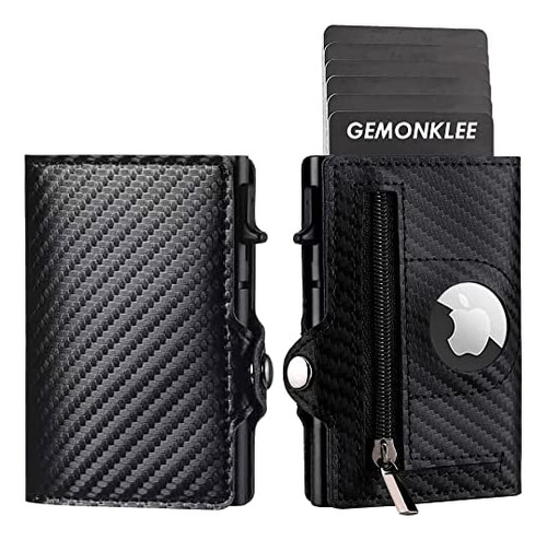 Gemonklee Cartera Para Hombre Con Soporte Airtag, Tarjetero 