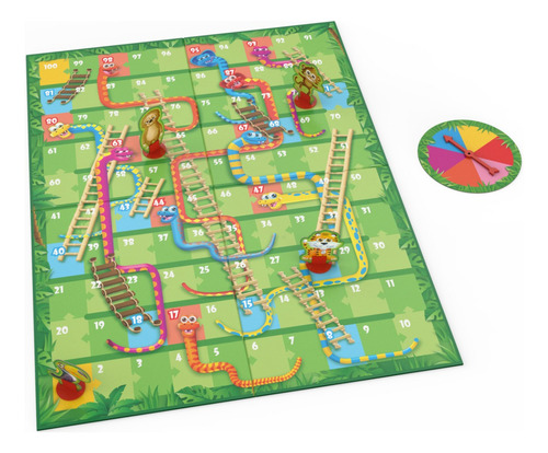 Spin Master Games - Serpientes Y Escaleras De 2-4 Jugadores