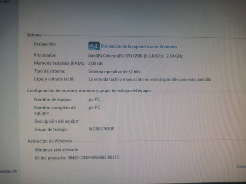 Imagen 2 de 3 de Computador (intel Celeron) G530 2.40ghz