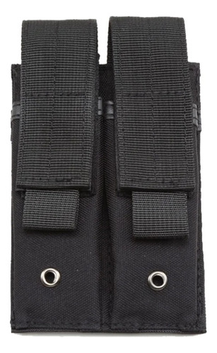 Funda Táctica Doble Para Revistas Molle Clip Mag De 9 Mm