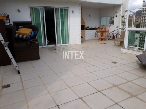 Imagem 5 de 30 de Excelente Cobertura Para Venda Linear Com Três Quartos Duas Suites E Duas Vagas - Co00077 - 69275156
