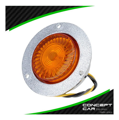Par Plafon Redondo 1 Led Gel Fija Estrobo 2 Pulgadas Turbinf