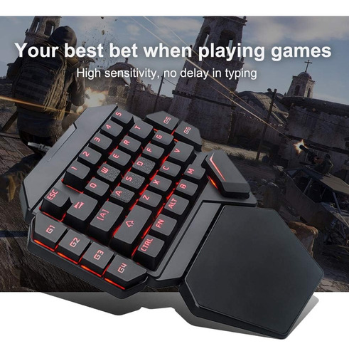 Joyzan Teclado Com Uma Mão, Teclado De Teclado Mecânico Rgb