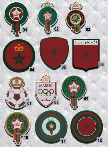 Parche Termoadhesivo Escudo 7,5 Cm Seleccion Marruecos