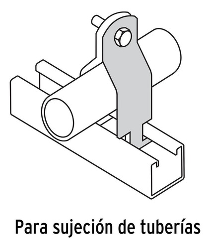 Abrazadera Para Unicanal 1/2 , Volteck