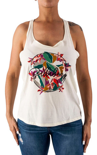 Imagen 1 de 1 de Musculosa Billabong Mix Print Amarillo Mujer