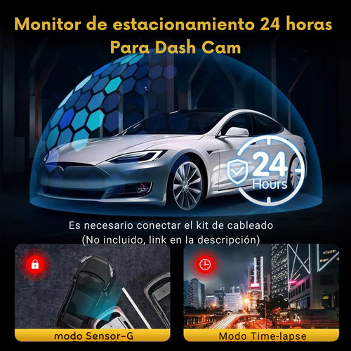Dash Cam Camara Para Auto 1080p 4k Frontal Trasera Interior
