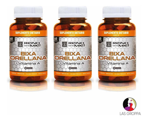Bixa Orellana + Vitamina A . Bronceado Parejo Y Rápido. X3 U