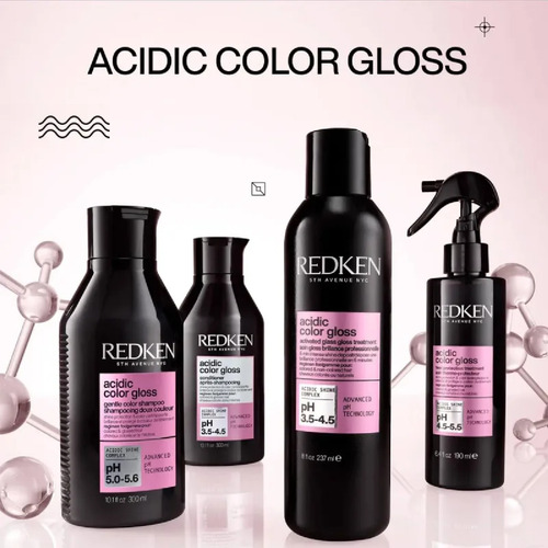 Kit Tratamento Acidic Color Gloss Shamp+cond+soin+spray
