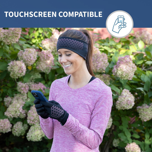 Guantes De Correr Trailheads Elements Mujer Táctiles Negro R Color Diseño De La Tela