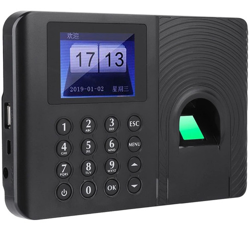 Imagen 1 de 9 de Reloj Biométrico Control De Asistencia Huella En Español