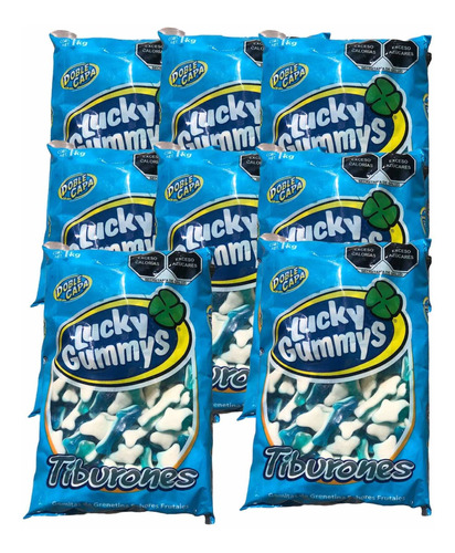 Gomitas Lucky Gummys Tiburones 8 Kg 