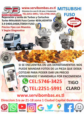 Turbo Mitsubishi Montero,nativa ,pajero 2.5 4d56 Tf035 Guate
