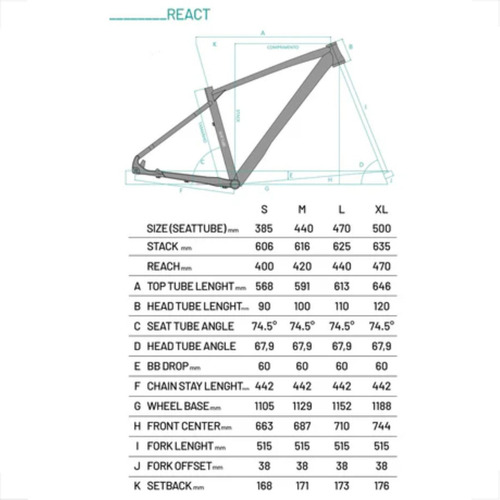Bicicleta Aro 29 Sense React Comp 2025 Shimano Cues 11 Vel
