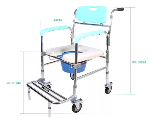 Silla Con Inodoro Plegable Con Ruedas (Usado)