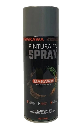 Pintura En Spray Multiuso Secado Rápido 400ml Gris 301