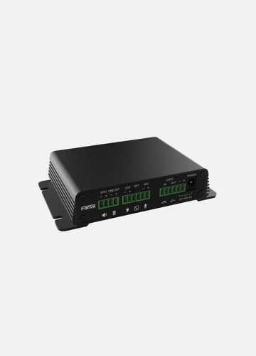 Adaptador Fanvil Sip Pa2 Gateway Soporte Poe Negro
