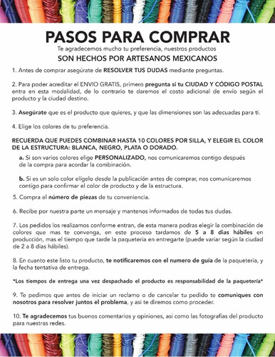 Imagen 9 de 9 de Set Silla Acapulco Ikapali (3pzs) *no Incluye Cristal