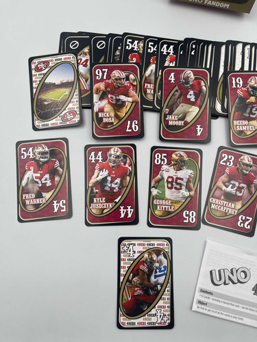 Juego De Cartas Mattel Uno San Francisco 49ers (Usado)