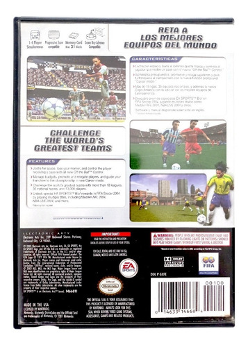Fifa Soccer 2004 Nintendo Game Cube (Reacondicionado)