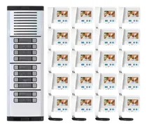 Comprar Vídeo Porteiro 20 Pontos Interfone Coletivo Com Câmera Hdl