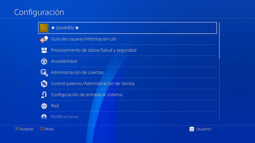 Playstation 4 Slim Con Magia Goldhen (automático) Luckfox Negro