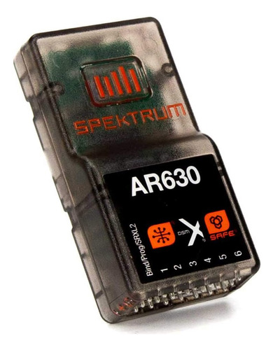 Spektrum Ar630 6 Channel As3x Safe Receiver, Spmar630 , Blac