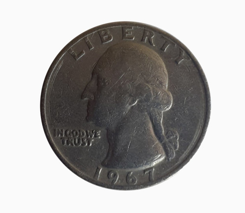 Moneda Estados Unidos 1967 1/4 Dólar 
