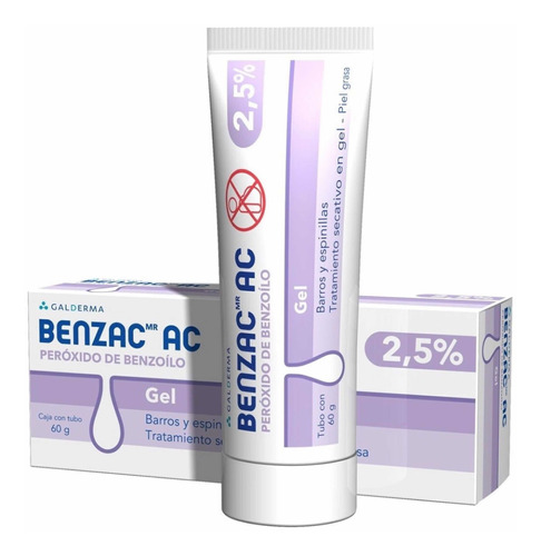 Benzac Gel 2.5% Anti Acné Y Puntos Negros