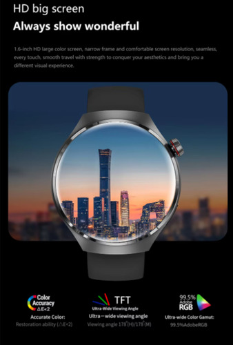 Smartwatch Watch 4 Para Hombre O Mujer Plata