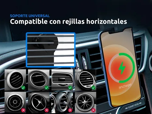 Cargador Magnetico Inalámbrico Auto iPhone 12 13 15w