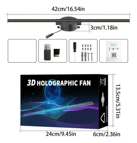 Árbol De Navidad Del Holograma 3d Proyector Holográfico De L