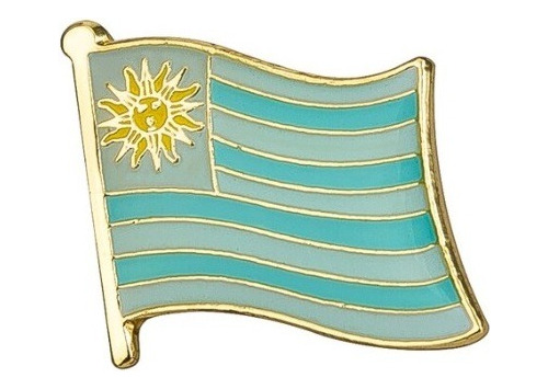 Pin Broche Prendedor Metálico Bandera Uruguay