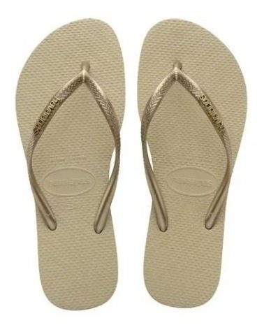 Ojotas Havaianas Slim Logo Metallic