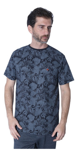 Camiseta Mister Fish Full Print Folhas