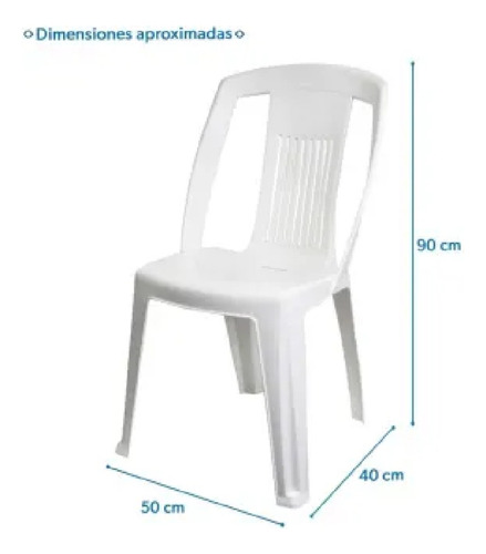 Silla De Jardín Duna Bistrot Blanca
