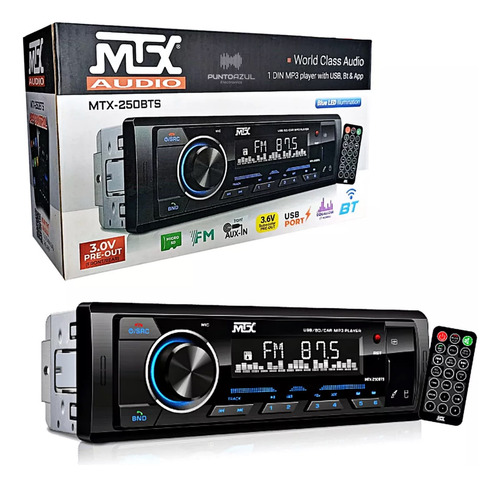 Autoestereo Digital Mtx Audio Mtx-250bts Bluetooth Usb Mp3