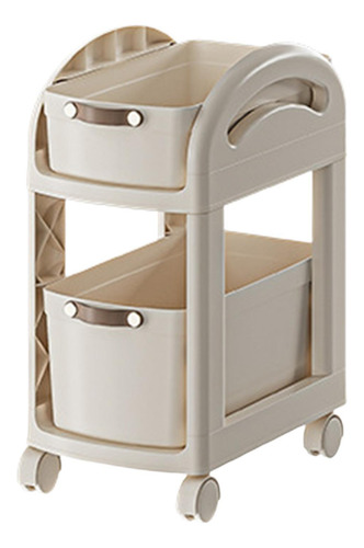 Carro Rodante Con Ruedas, Carrito Organizador, Cesta 2 Capas