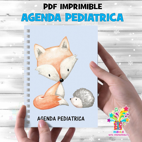 Agenda Pediatrica Animalitos Del Bosque Nene Pdf Imprimible