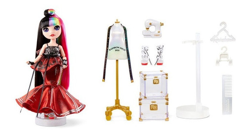 Imagen 4 de 7 de Muñeca Rainbow High Studio Fashion Collector Moda Baile Edu