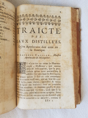 Pharmacopée De Bavderon Reveve Corrigée & Augmentée De Plusieurs Compositions Necessaires Traicte Des Eaux Distillees (Usado)