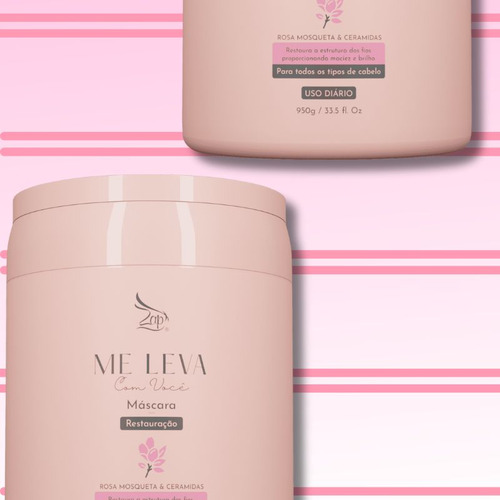 Máscara 950g Me Leva Com Você Rosa Mosqueta E Ceramidas Zap