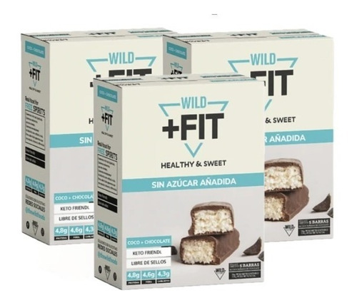 Wild Fit Coco Chocolate Low Carb - 15 Unidades - Wild Foods