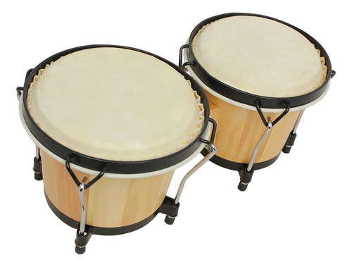 Bongo Drums - Juego De Tambores De Madera Para Instrumentos
