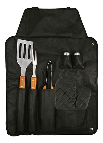 Set Bbq Rib Eye Estuche 7 En 1 - Accesorios Para Asador