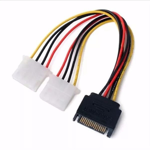 Cabo Y  1 Sata Macho Para 2 Ide Molex Fêmea 30cm 004