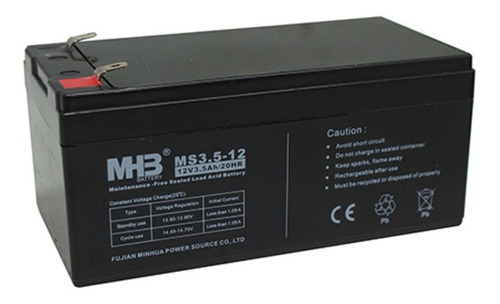 Bateria Recargable 12v/3.5ah Mhb Ms 3.5-12
