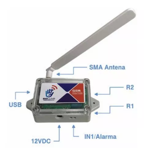 Relay Wi-Fi para controlar luces, portones o cerraduras. Marca Shel