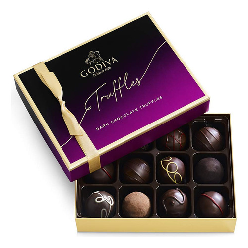 Godiva Chocolatier - Chocolate Oscuro, Trufas, Caja De Regal