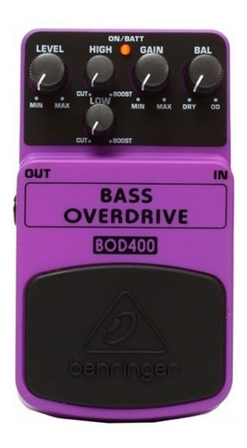 Behringer Bass Overdrive Bod-400 Pedal Para Bajo  I